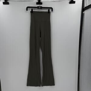 Lululemon Groove Super-High-Rise Flared Pant Nulu *Regular - Army Green - 2